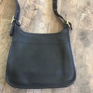 COPY - Vintage coach black leather handbag.